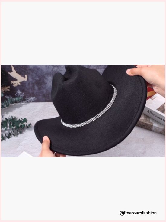 Rhinestone Cowgirl Hat Purse Set Halloween Party Accessory main image 6